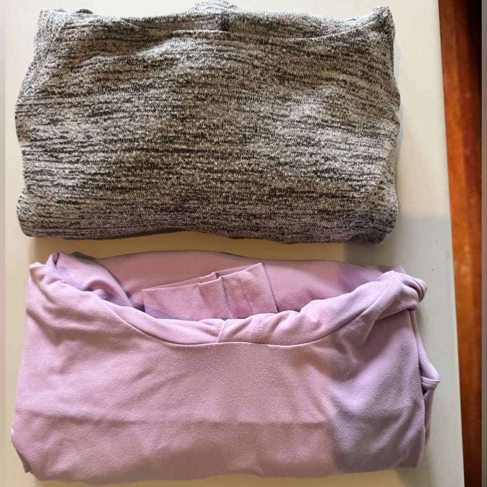 Gray and Lavender Hoodie Set